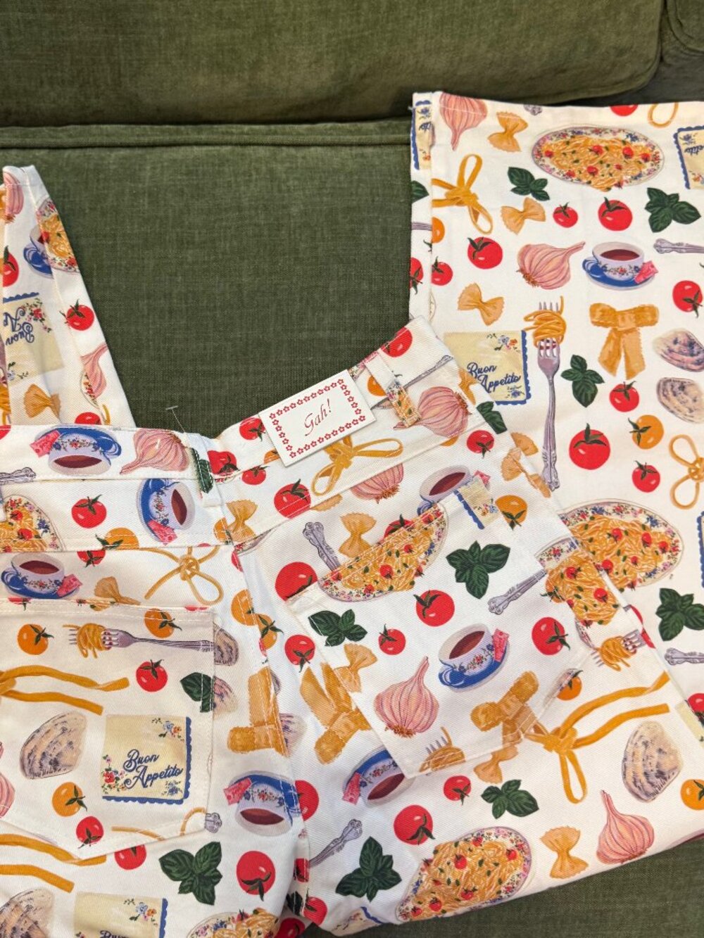 Robyn Jeans Womens Italian Summer Food Buon Appetito Print | Lisa Says Gah - Picture 4 of 7